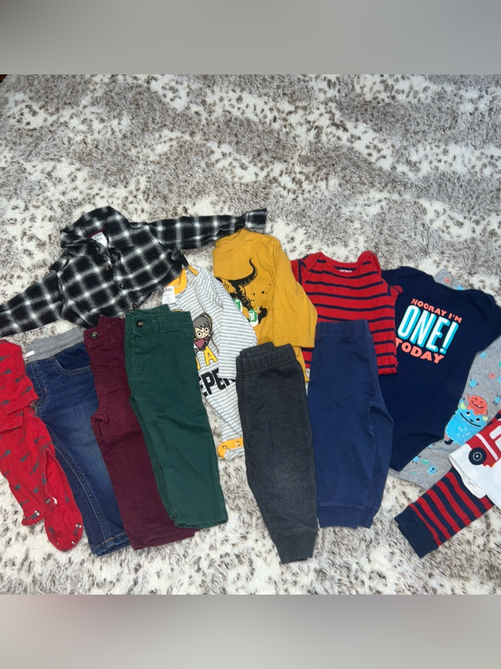 12M Baby Boy Clothing Lot 12+ Pieces | Gap Carter’s Cat & Jack | Jeans Tops